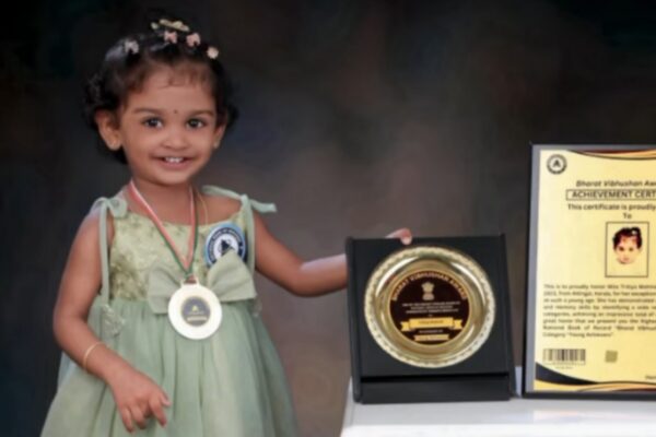 നാടിന് അഭിമാനമായി വീണ്ടും കുഞ്ഞുമിടുക്കി ;നാഷണൽ ബുക്ക് ഓഫ് റെക്കോർഡിൽ ഇടം നേടി 18 മാസം മാത്രം പ്രായമുള്ള തൃതീയ മോഹിന്ദ് .